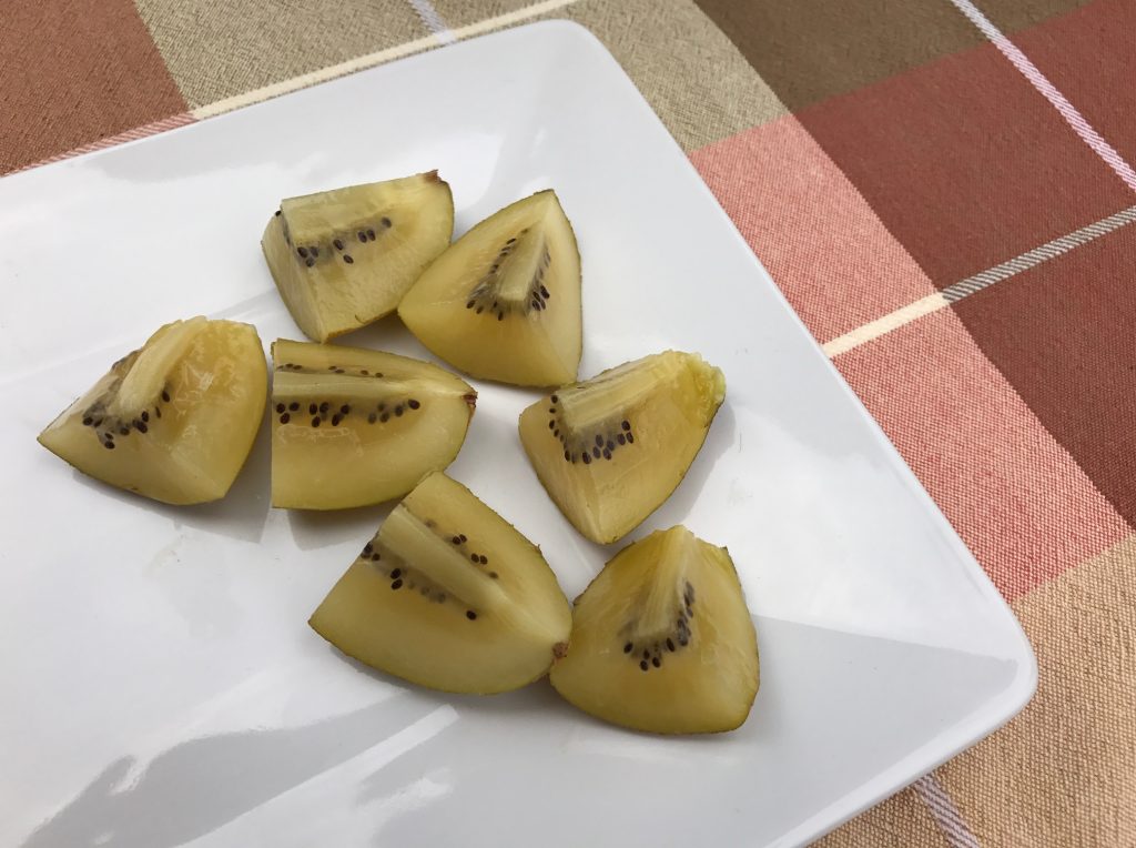 Zespri SunGold Kiwifruit half moon shapes