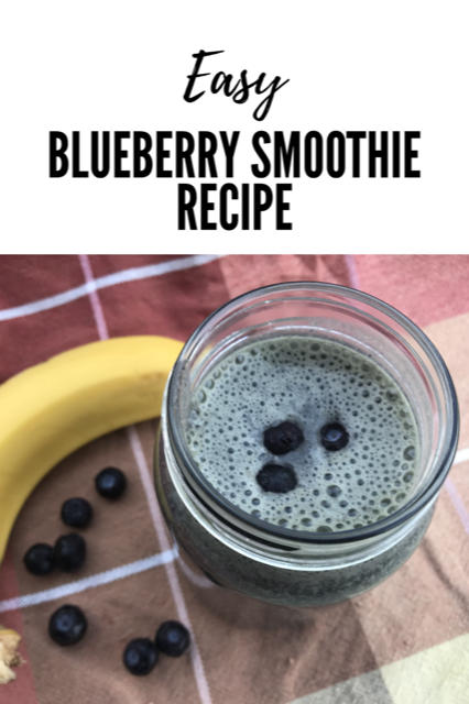 Delicious and easy blueberry smoothie recipe.
