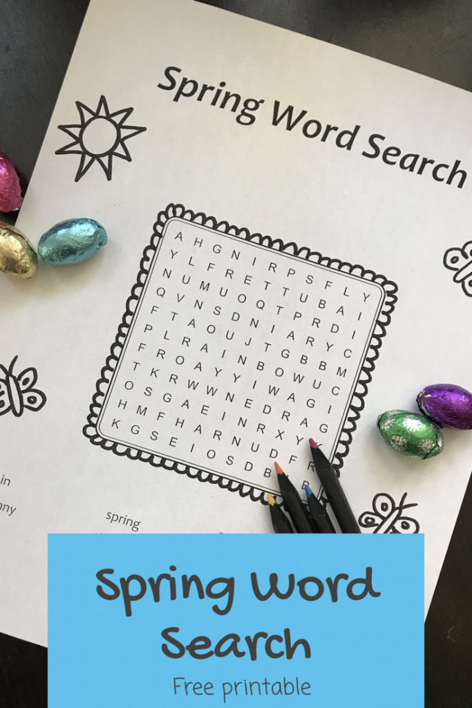 Spring WordSearch printable