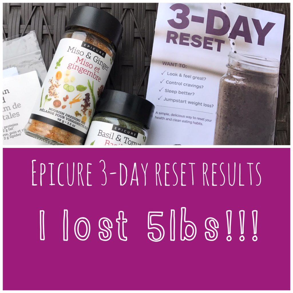 Epicure 3-Day Reset results