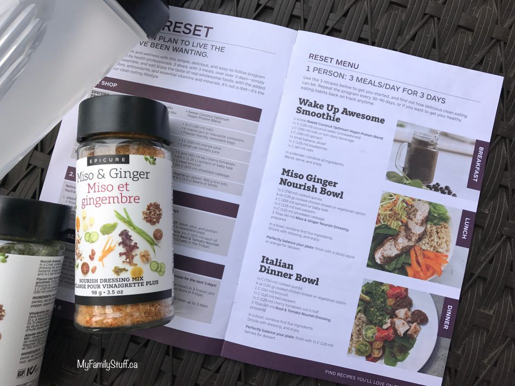 Epicure 3 Day Reset Review My Family Stuff