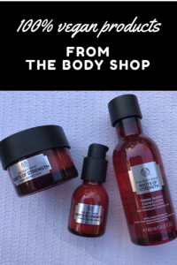 The Body Shop 100% Vegan Products