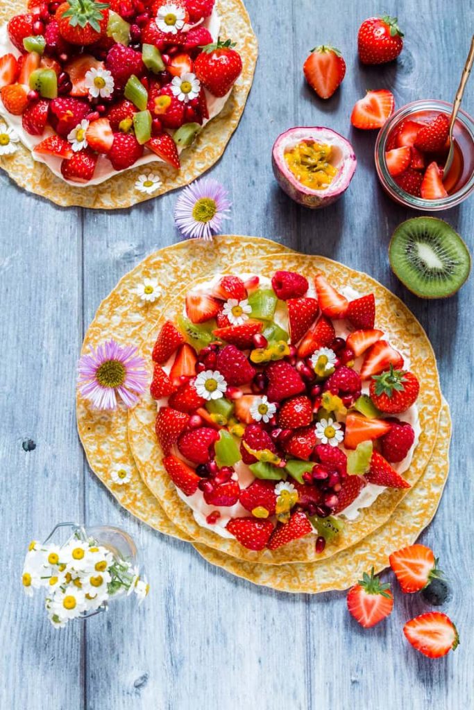 Fruit Pancake Pizza