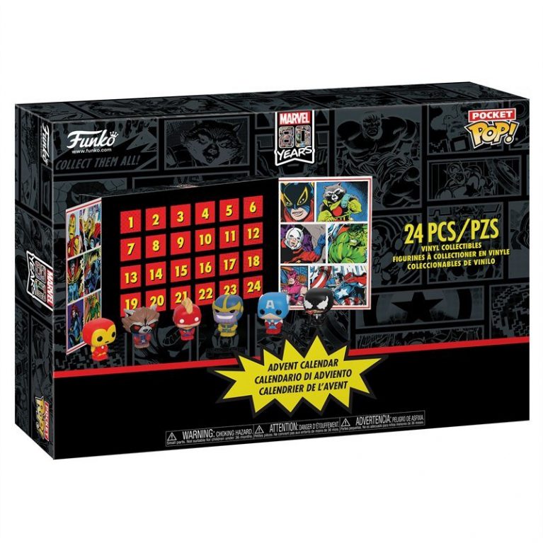 funko pop marvel advent calendar character list