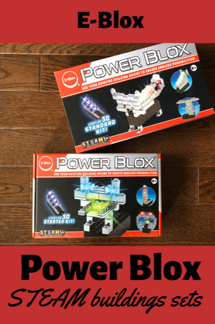E-Blox Power Blox light up all your building creations with LED lights!