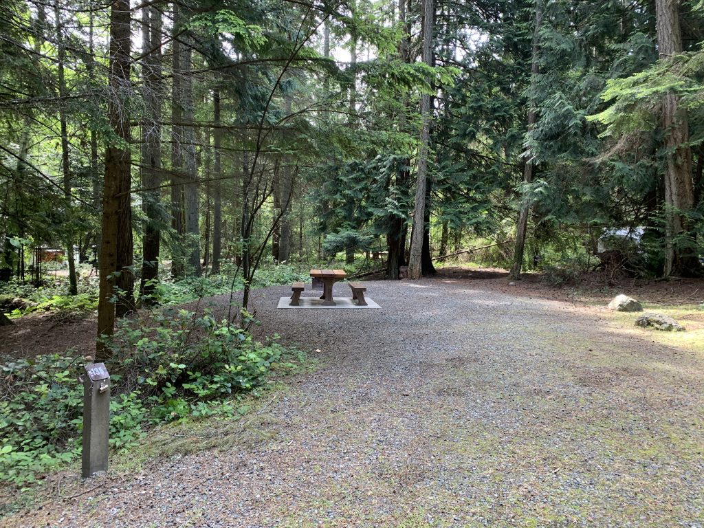 BC Provincial park campsite