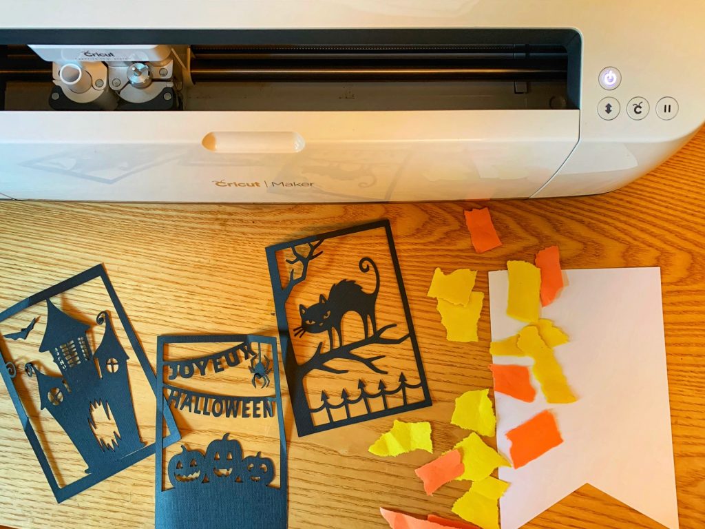 Easy Halloween banner with Cricut