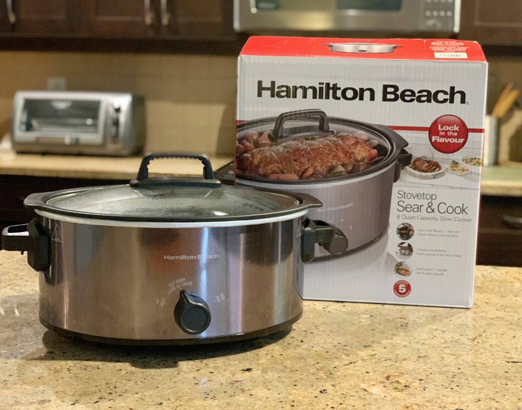 Hamilton Beach Stovetop Sear & Cook Slow Cooker 6 Quart Capacity