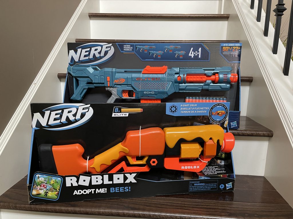 NEW NERF Roblox Adopt Me BEES! Dart Blaster Gun 8-Dart Drum 8x